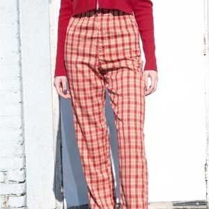 Brandy Melville Tilden Plaid Pants - One Size